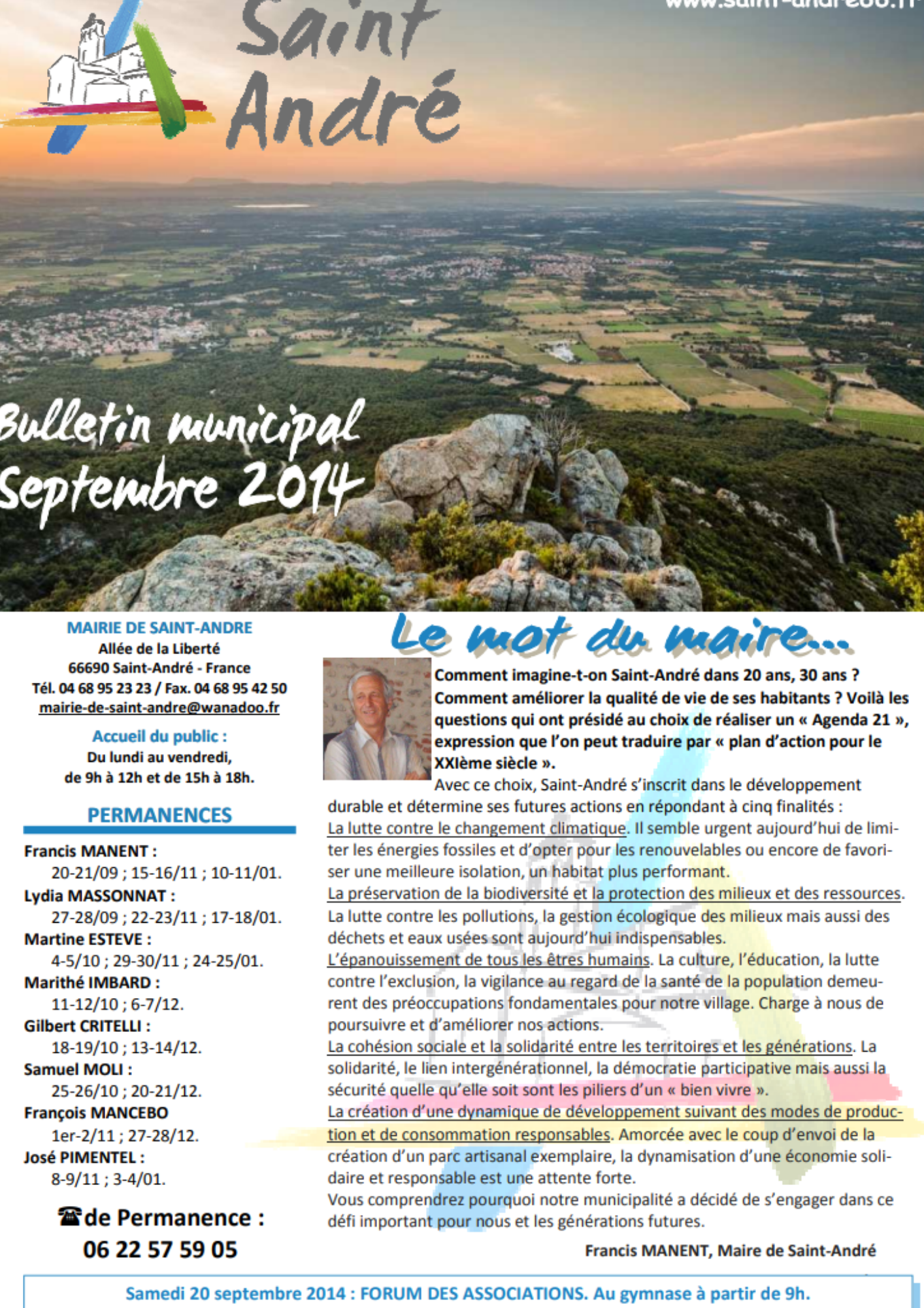 Bulletin Municipal Septembre 2014