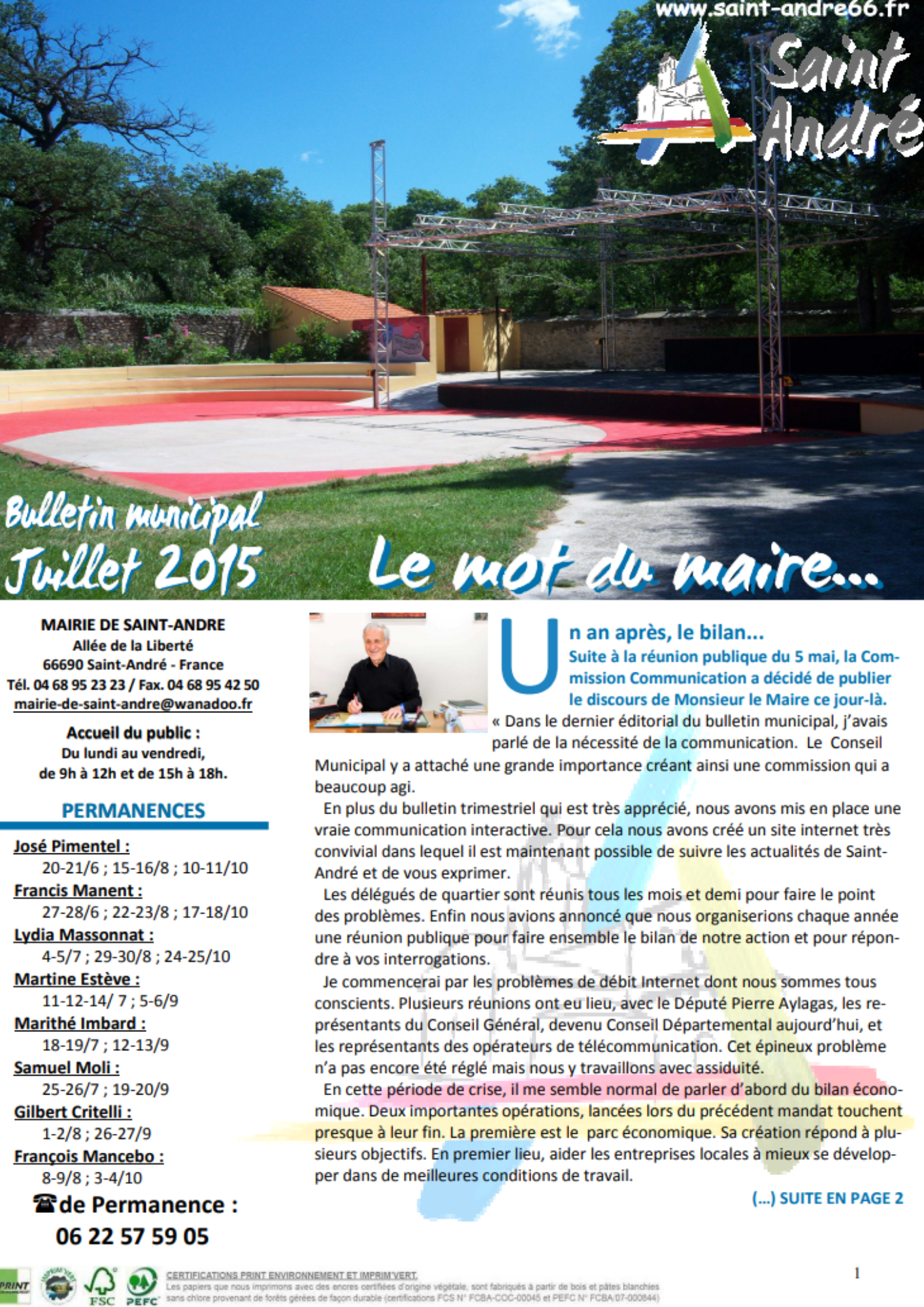 Bulletin Municipal Juillet 2015